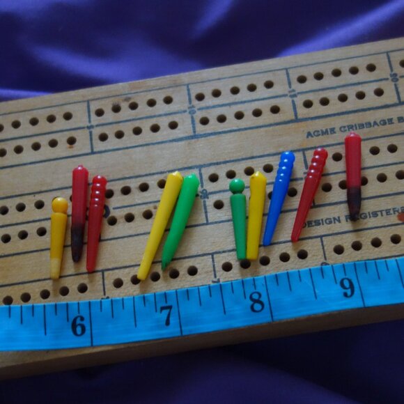 Vintage Brinks Social Club Acme Cribbage Board Design Registered - No. 14526 - Picture 7 of 14